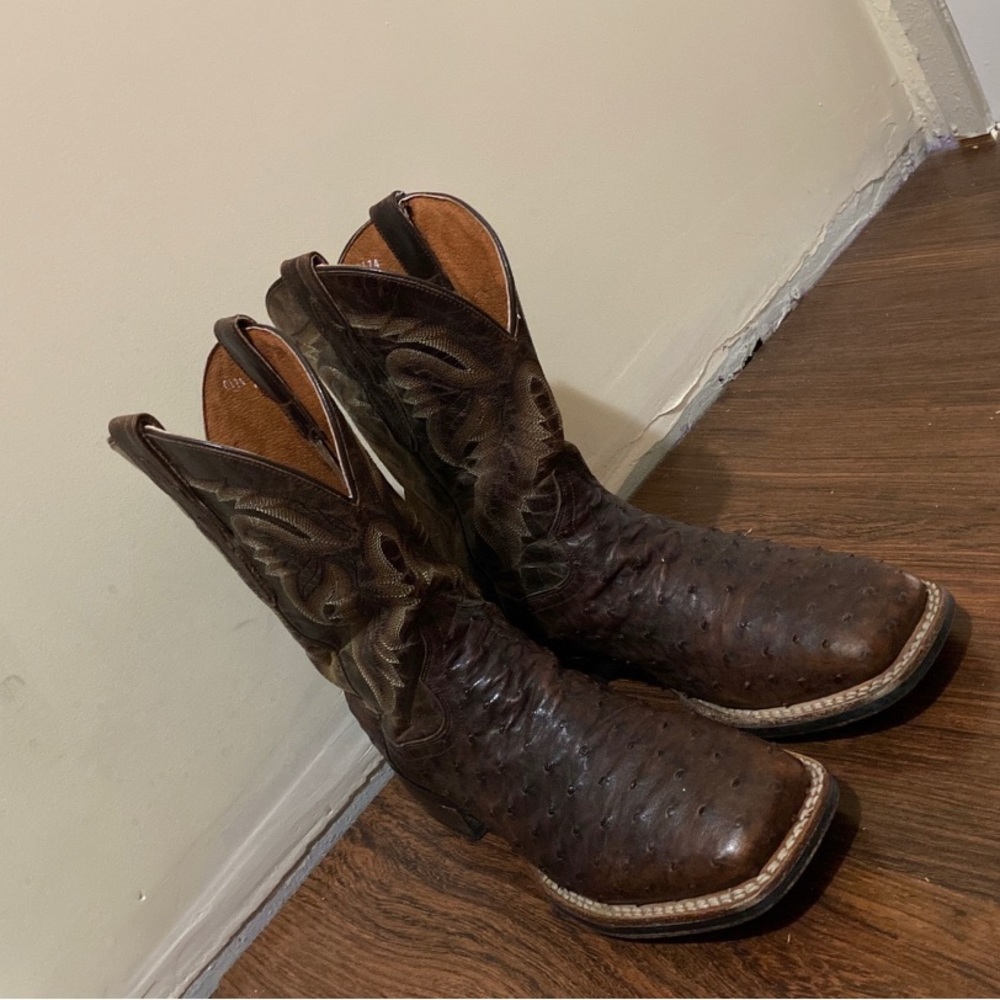 Dan Post Boots Ostrich/Size 9 1/2 D